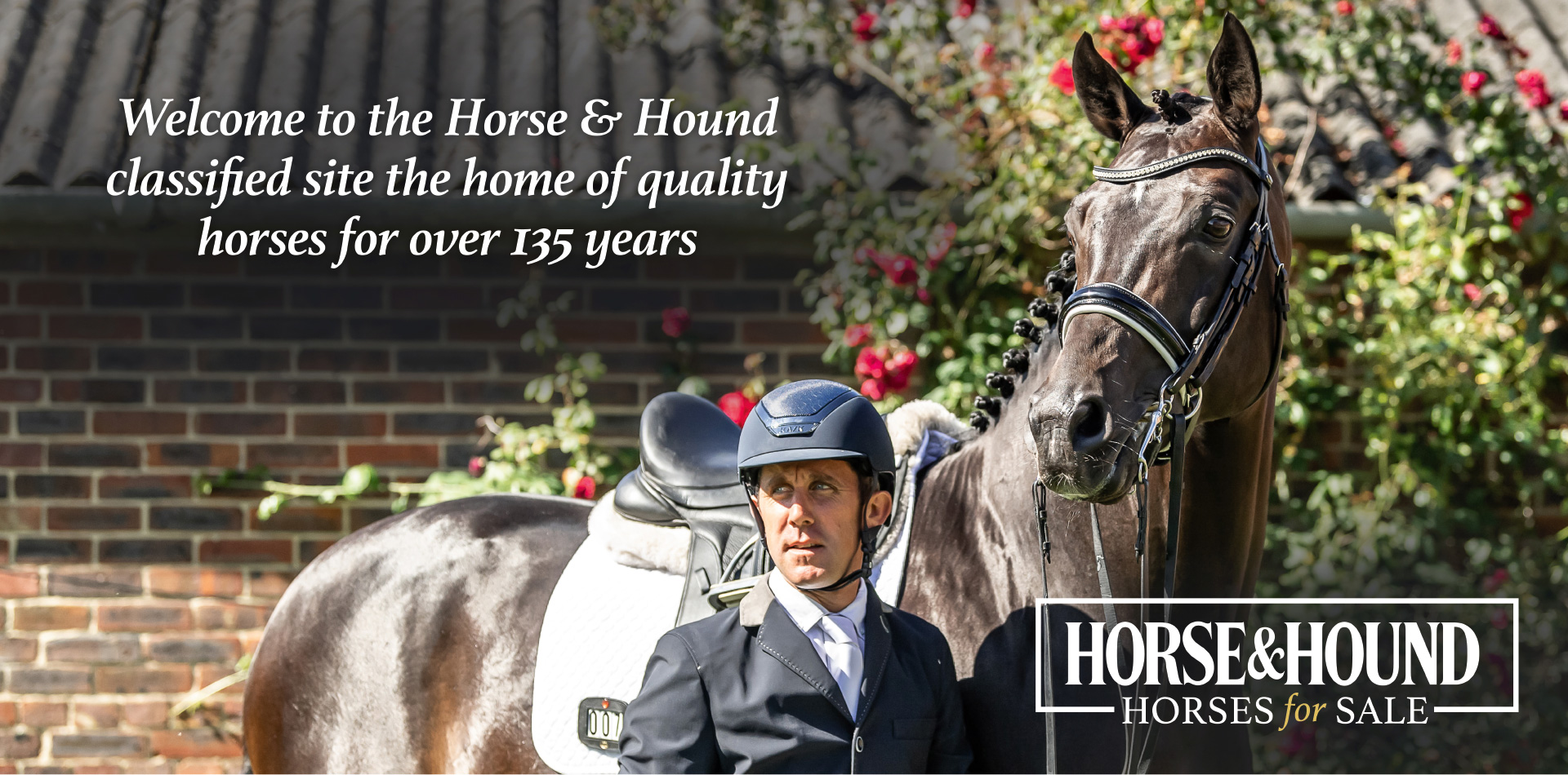 A rider with their horse, welcoming you to the Horse & Hound Classified Site